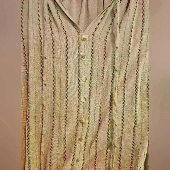 Mine Tan and Black Striped Blouse - Picture 4 of 7